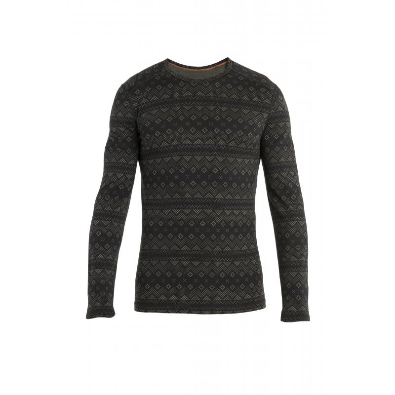 Icebreaker Men Mer 200 Oasis LS Crewe First Sno Herrew