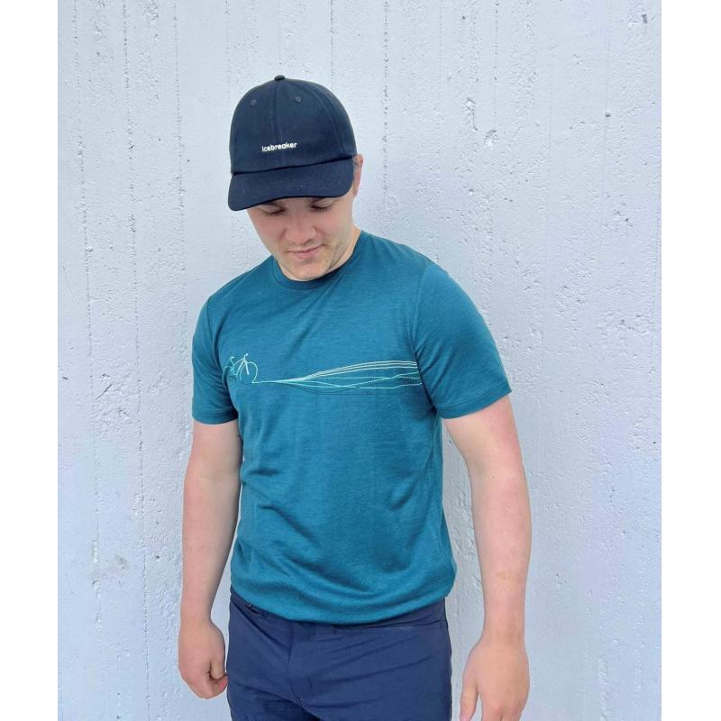 Icebreaker Men Tech Lite II SS Tee Cadence Paths