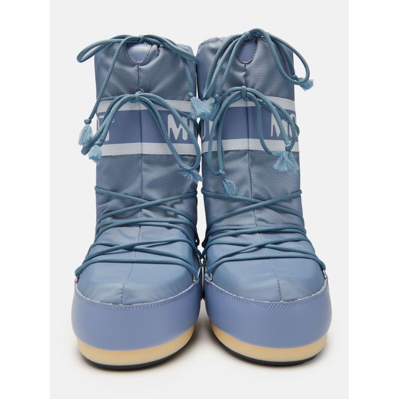 Moon Boot Icon Nylon Dame -Elephant Grey - Bilde 3