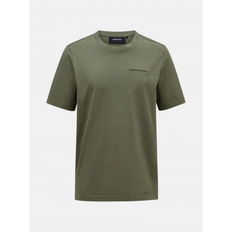 Peak Performance Original Small Logo Tee Herre Pine Needle Green