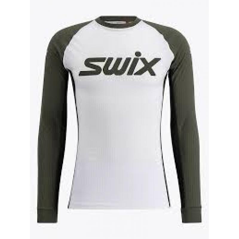 Swix Racex Classic Long Sleeve Herre Bright White/Olive