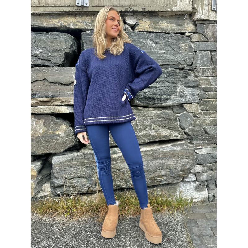 C.A.Y.A Cortina Wool Genser Dame Navy - Bilde 2