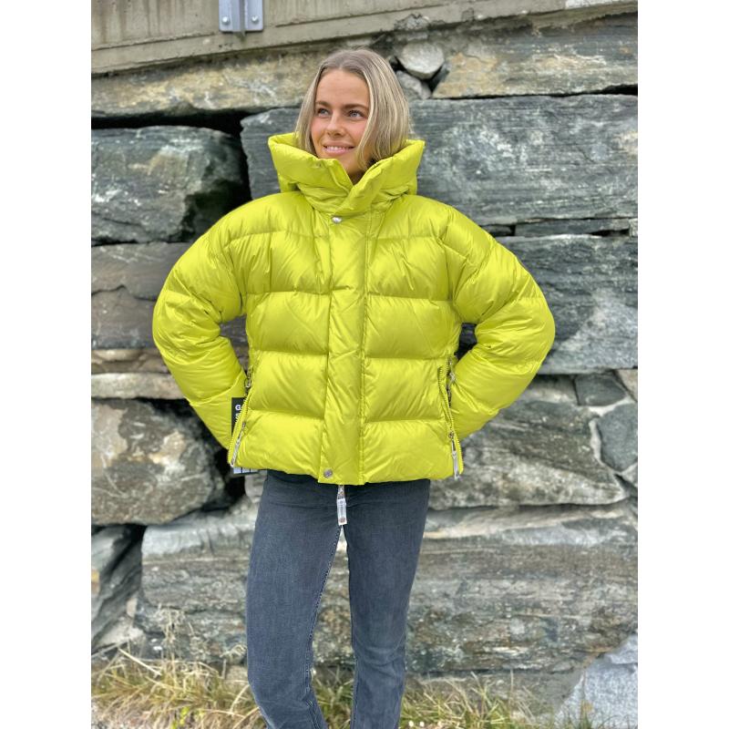 C.A.Y.A Ginny Short Dunjakke Dame Lime Yellow