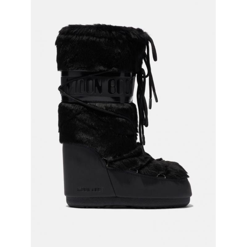 Moon Boot MB Icon Faux Fur Dame -Sort