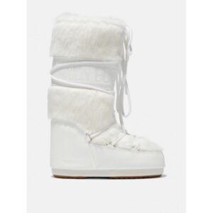 Moon Boot MB Icon Faux Fur Dame -Optical White