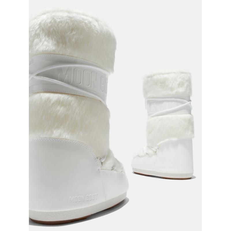 Moon Boot MB Icon Faux Fur Dame -Optical White - Bilde 3