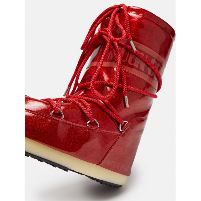 Moon Boot MB Icon Junior Glitter -Rød Glitter - Bilde 3