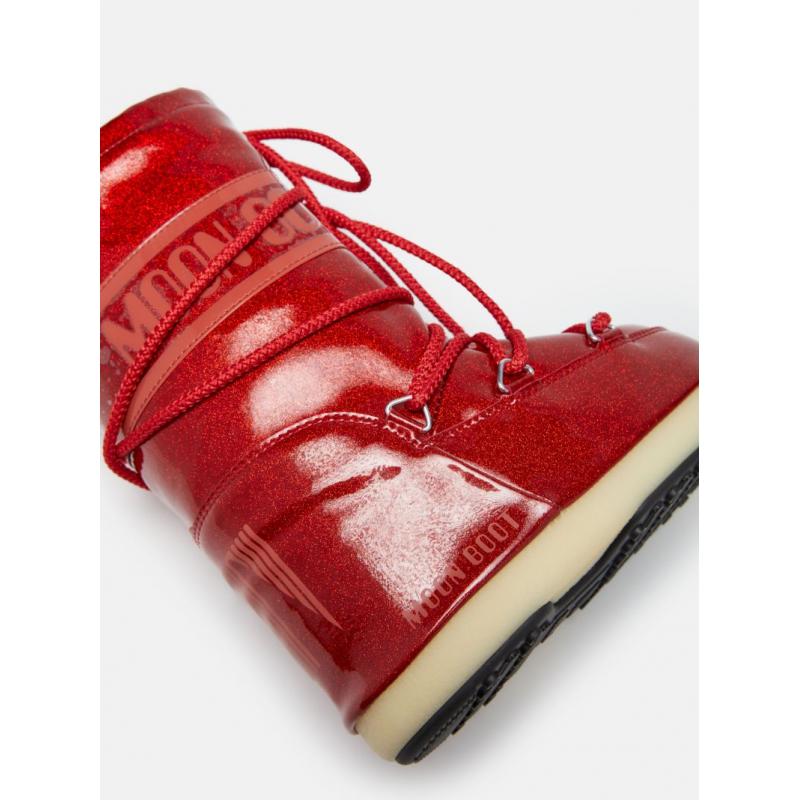 Moon Boot MB Icon Junior Glitter -Rød Glitter - Bilde 4