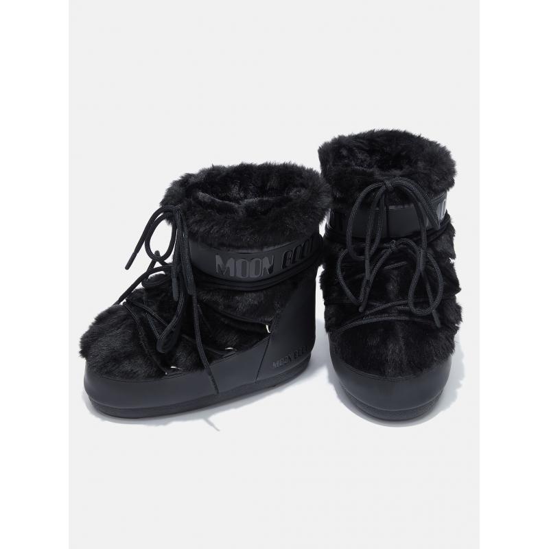 Moon Boot MB Icon Low Faux Fur Dame -Sort - Bilde 2