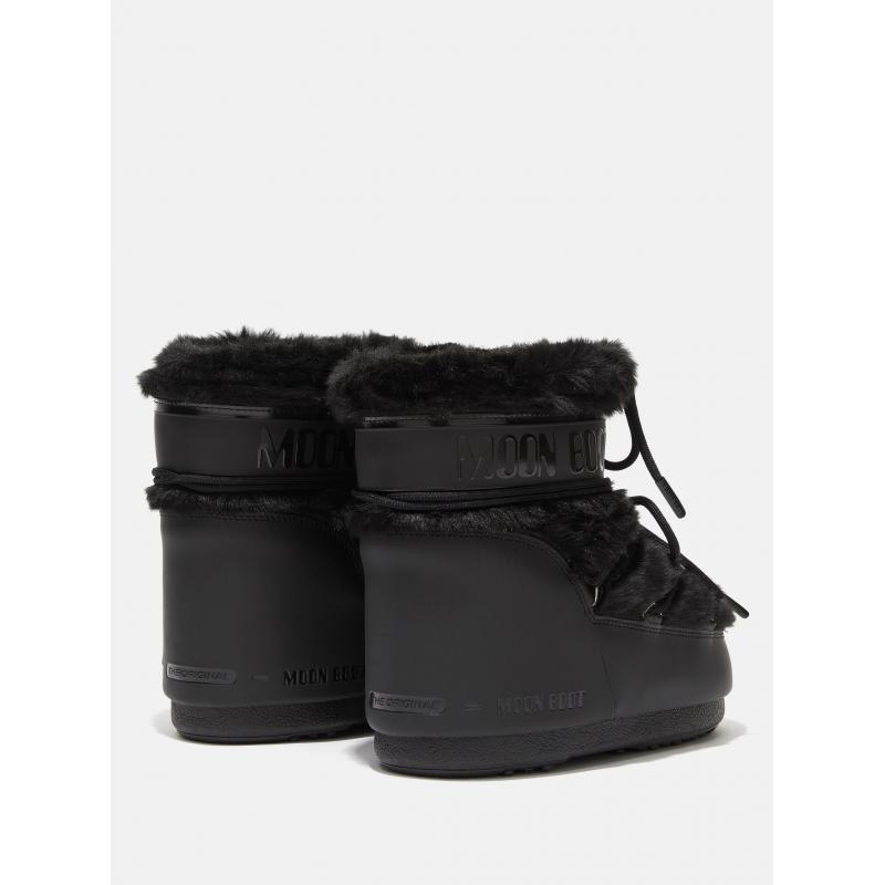 Moon Boot MB Icon Low Faux Fur Dame -Sort - Bilde 3