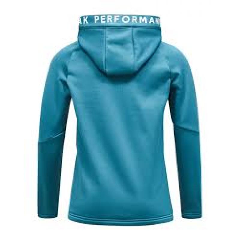 Peak Performance Rider Zip Hood Junior Hydro Fresh Blue - Bilde 3