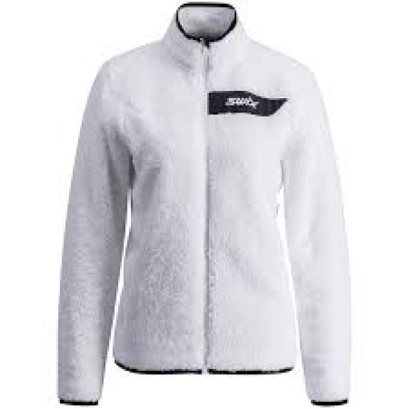 Swix Infinity Pile Midlayer Full Zip Dame Bright White