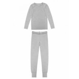 WoolLand Sarpsborg Baselayer Set Barn Light Grey