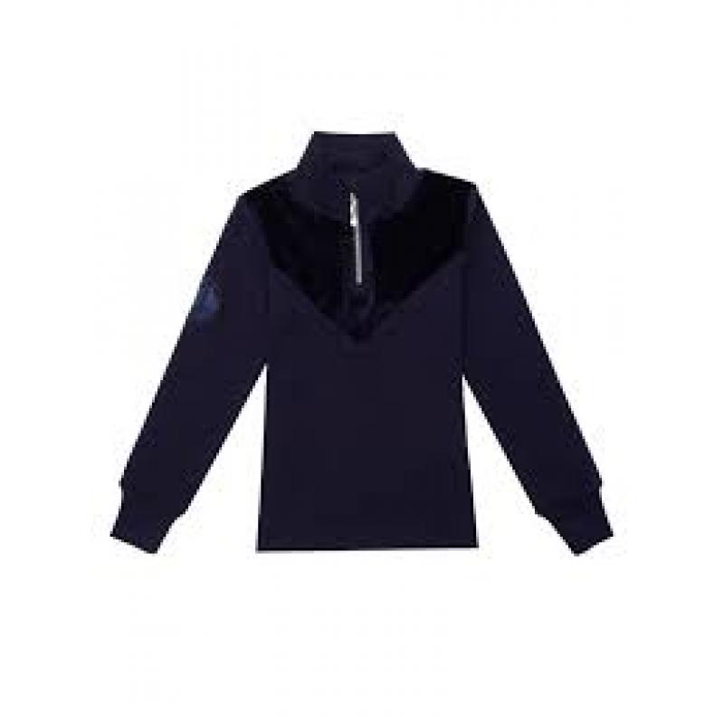 WoolLand Sirdal Top Jente Barn Blue Ink