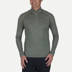 Kjus Kjus Feel Midlater Halfzip Herre -Green smoke/Pewter