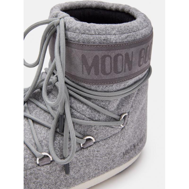 Moon Boot Moon Boots Icon Low Felt Dame -Grå - Bilde 3