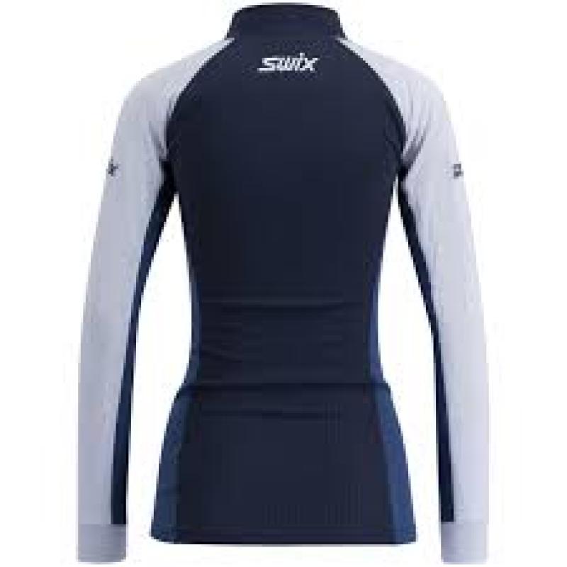Swix Racex Classic Half Zip Dame Dark Navy/Lake - Bilde 2
