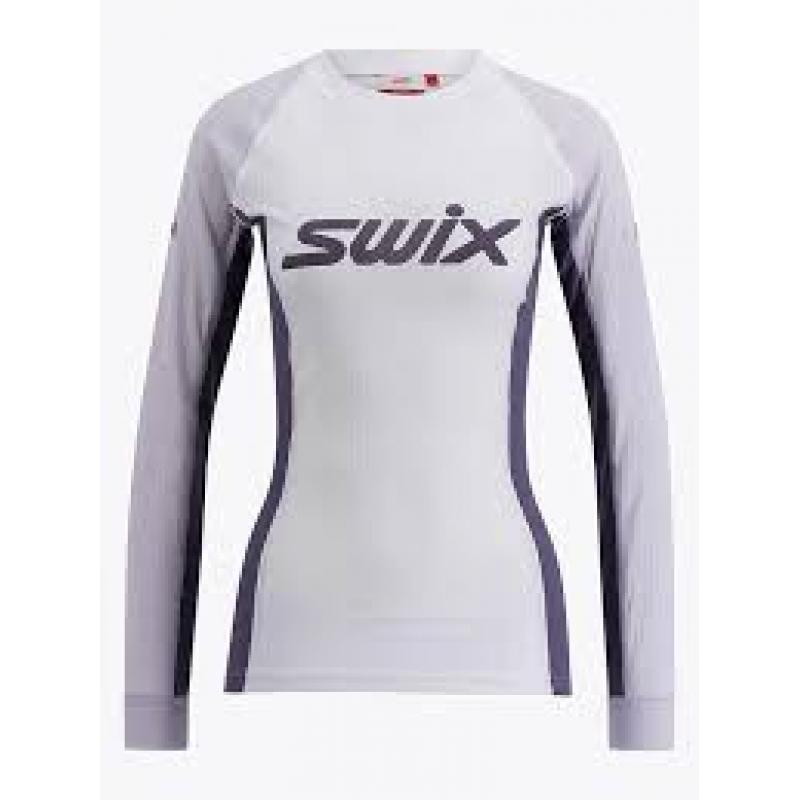 Swix Racex Classic Long Sleeve Dame Bright White/Dusty Purple