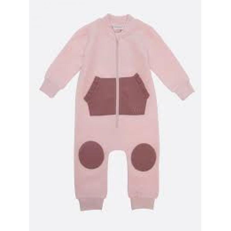 WoolLand Bergen Overall Baby Barn Old Pink
