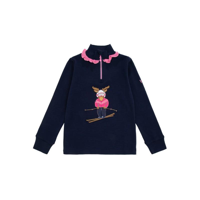 WoolLand Høvringen Genser Jente Dark Blue