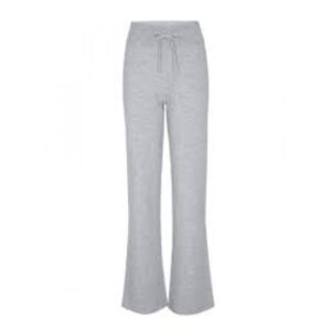 WoolLand Hemsedal knitted Flare Pants Dame Grey Melange