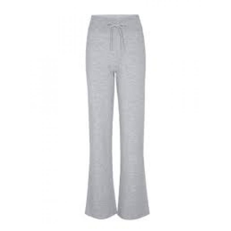 WoolLand Hemsedal knitted Flare Pants Dame Grey Melange