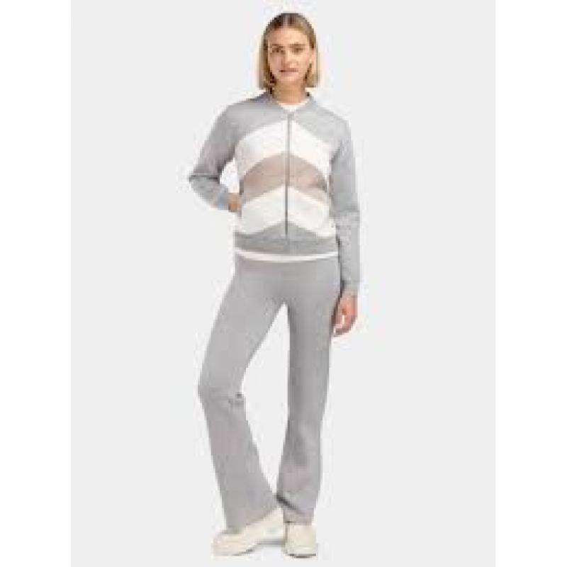 WoolLand Hemsedal knitted Flare Pants Dame Grey Melange - Bilde 2