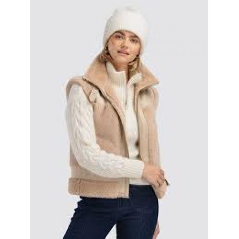 WoolLand Solveggen Vest 2.0 Dame Champagne - Bilde 4