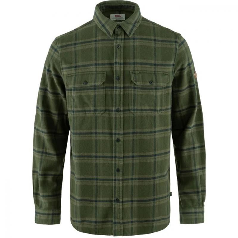 Fjällräven ÖVik Heavy Flannel Shirt Herre Deep Forest