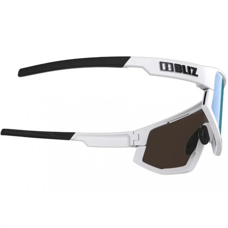BLIZ Fusion Small Matt White w/Smoke&Blue Mirror - Bilde 2