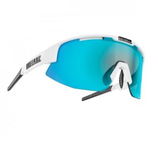 BLIZ Matrix Mtt Small Mtt White w/Smoke & Blue mirror