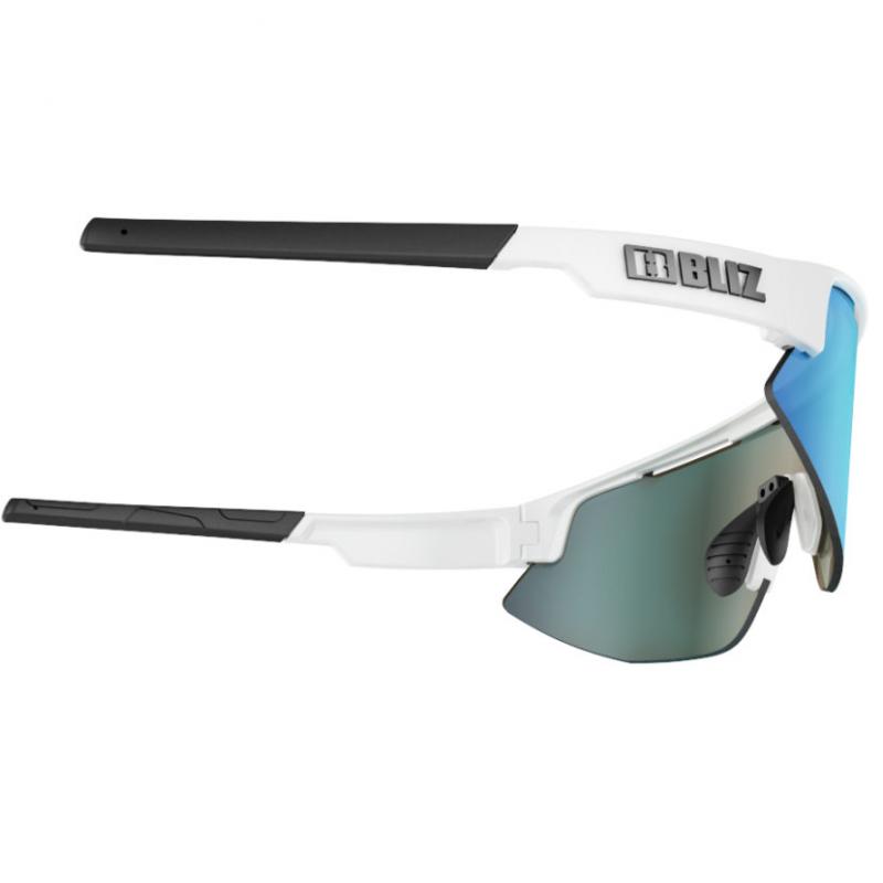 BLIZ Matrix Mtt Small Mtt White w/Smoke & Blue mirror - Bilde 3