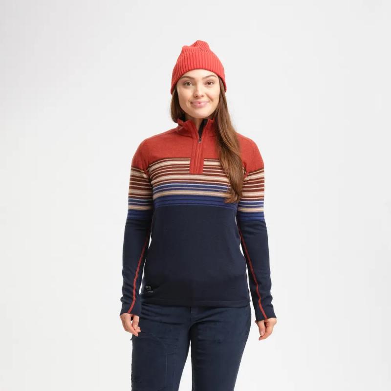 Elevenate Merino ull trøye Dame Rooibos Marine - Bilde 2