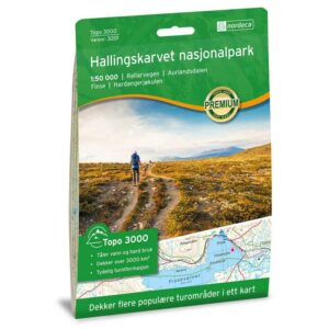 Nordeca Hallingskarvet nasjonalpark 1:50 000