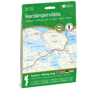 Nordeca Hardangervidda 1:50 000