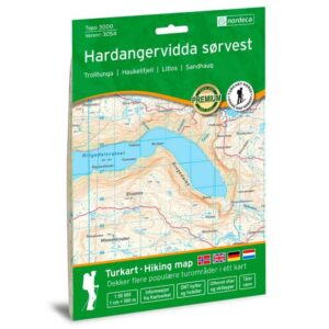 Nordeca Hardangervidda sørvest 1:50 000