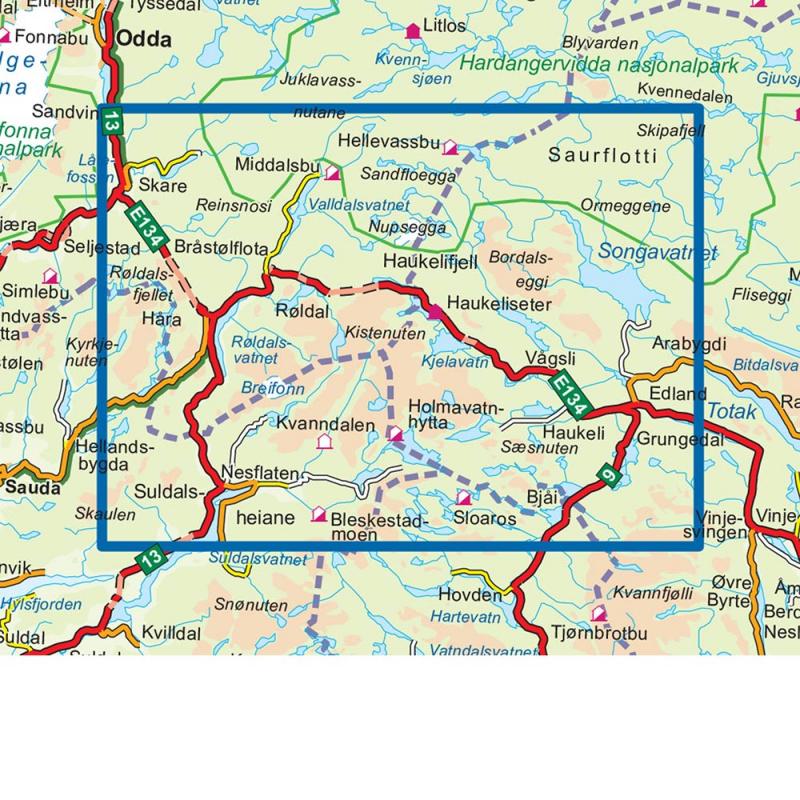 Nordeca Haukelifjell 1: 50 000 - Bilde 2