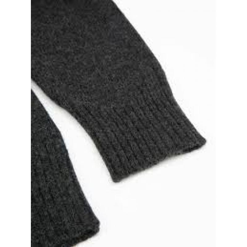 WoolLand Justatinden Knitted Jacket Dame Charcoal Grey - Bilde 6