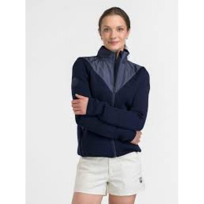 WoolLand Sogndal Fleece Jacket Dame Blue Ink - Bilde 3