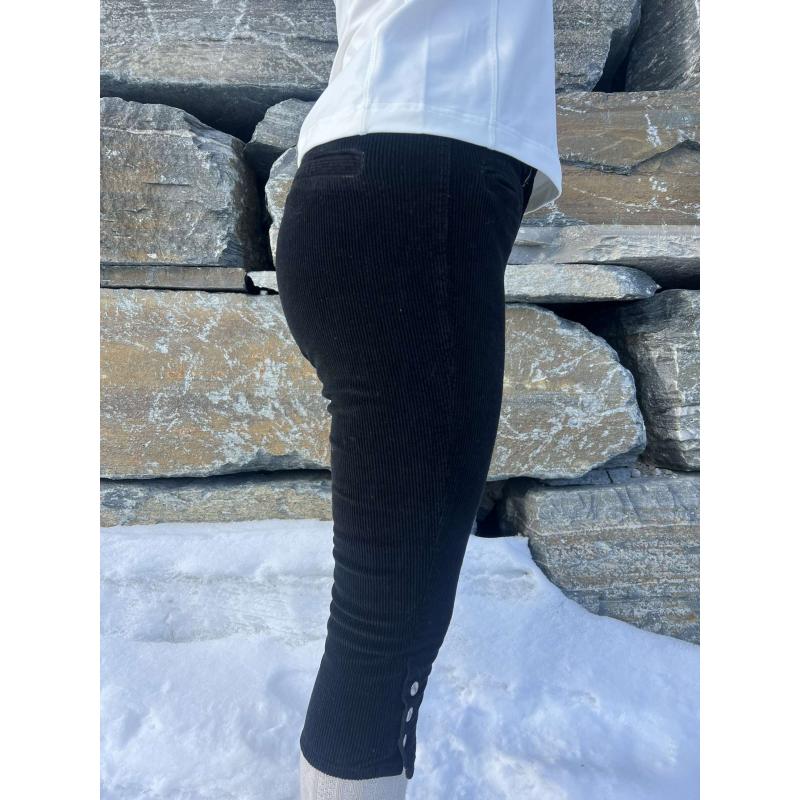 ISLOW St.Moritz Orginal Cord Nikkers Dame -Sort - Bilde 2