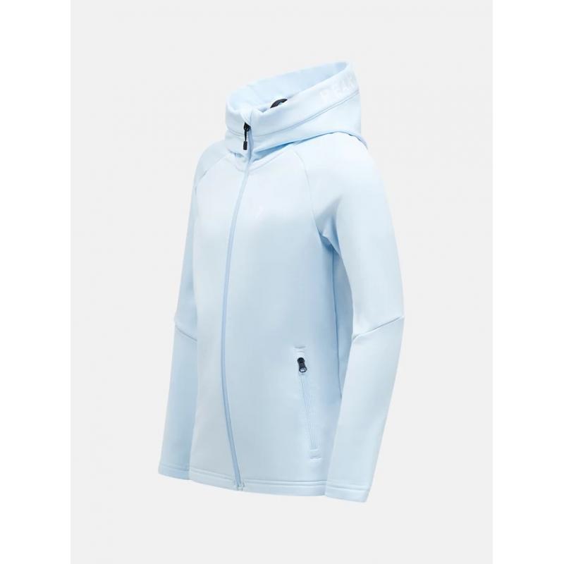 Peak Performance Rider Zip Hood Junior Cloud Blue - Bilde 2