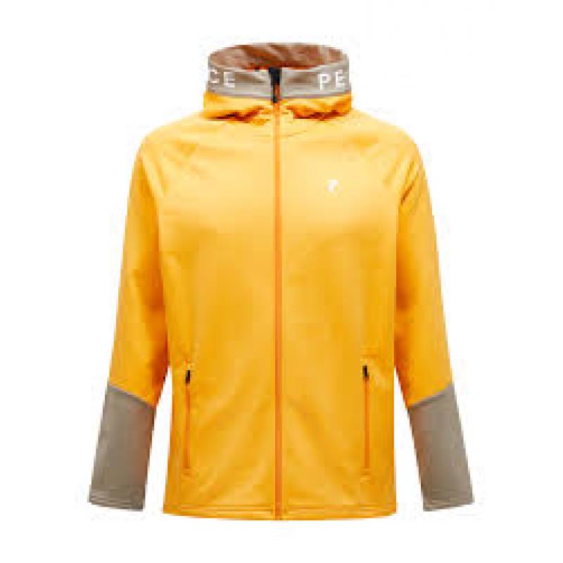 Peak Performance Rider Zip Hood Herre Blazing Orange