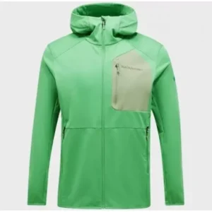 Peak Performance Utility Light Zip Hood Herre Peppermint Green