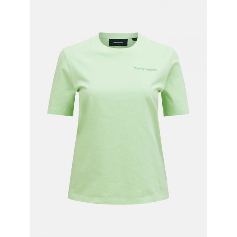 Peak Performance Original Small Logo T-skjorte Dame Vivid Green