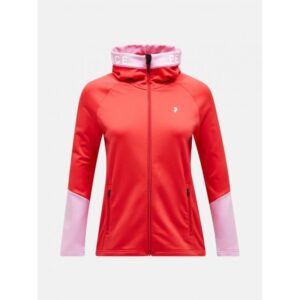 Peak Performance Rider Zip Fleece Jacket Dame Briliant Red