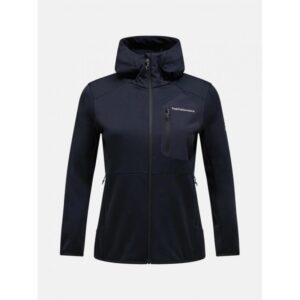 Peak Performance Utility Light Zip Hood Dame Black