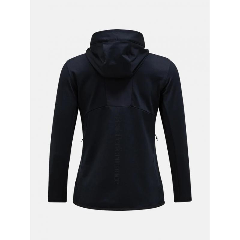 Peak Performance Utility Light Zip Hood Dame Black - Bilde 3