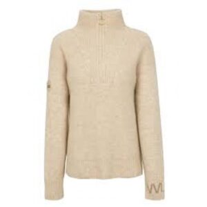 WoolLand Loen knitted sweater Dame Sand Dunes