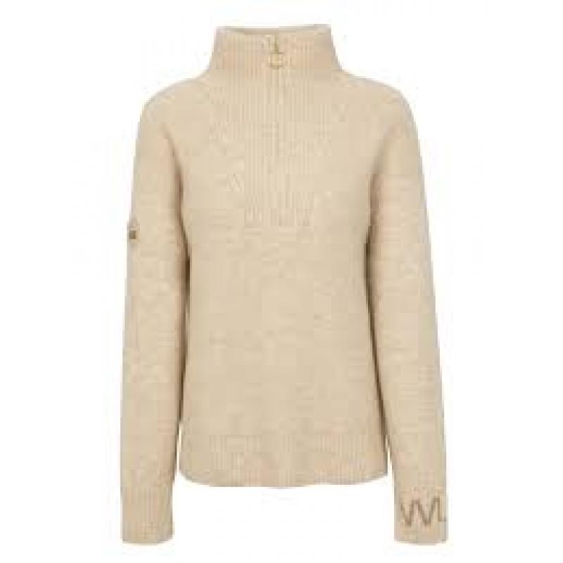 WoolLand Loen knitted sweater Dame Sand Dunes