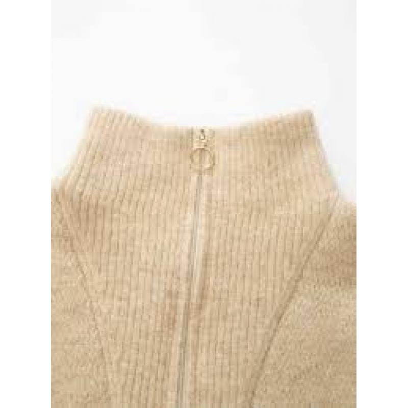 WoolLand Loen knitted sweater Dame Sand Dunes - Bilde 2